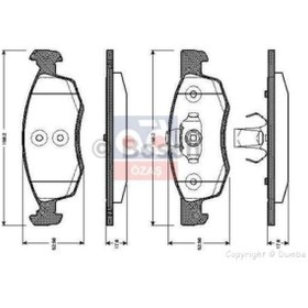Resim Bosch Fren Balatası Ön 150.2Mm Logan Mcv 07 