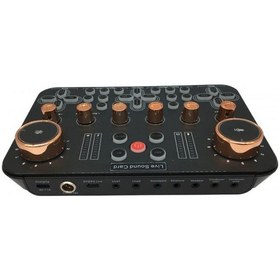 Resim Ses Değiştiricili Canlı Yayın Ses Kartı Effectsli Canlı Yayın Mixeri 