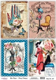 Resim Pirinç Dekopaj Kağıdı Model 367 Karışık 