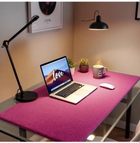 Resim Mouse Pad Pembe Masa Matı 90x340cm Suni Deri Desk Mat Ev Dekor 90 Cm 340 Cm 