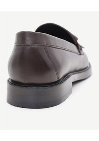 Resim Yargıcı Kauçuk Tabanlı Deri Loafer 24kkay4302x 003 Kahverengi 
