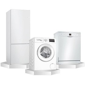 Resim Bosch Üçlü Beyaz Eşya Çeyiz Seti KGN56VWF0N, WGA142X1TR, SMS44DW01T 