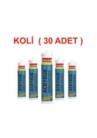 Resim Soudal Silikonize Mastik 500 gr ANT. GRİ KOLİ 30 ADET 