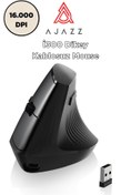 Resim Ajazz i300 Kablosuz Ergonomik Dikey Mouse- 84Gr-Sessiz Tıklama- 57° Açı-16.000 DPI 