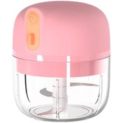 Resim EZERE Pembe Portatif Kablosuz Mini Mutfak Robotu 250 ml 