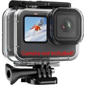 Resim 196ft/60m su geçirmez kasa Hero 13/Hero 12/Hero 11/Hero 10/Hero 9 ile aksesuarlar, Hero13/12/11/10/9 siyah eylem kameraları için uygun 