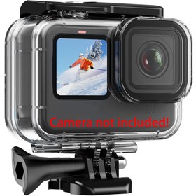 Resim 196ft/60m su geçirmez kasa Hero 13/Hero 12/Hero 11/Hero 10/Hero 9 ile aksesuarlar, Hero13/12/11/10/9 siyah eylem kameraları için uygun 