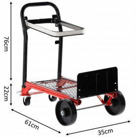 Resim BALATLI Çok Amaçlı İki Yönlü Kullanılabilir Portatif Taşıma Arabası 90 kg 