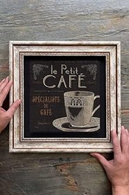 Resim Oscar Stone Decor Çerçeveli Tablo Taş Duvar Dekoru 30 X 30 Cm Le Petit Cafe 
