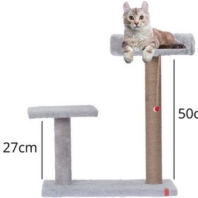 Resim Hoppala Kedi Tırmalaması Gri Sünger Kenar 