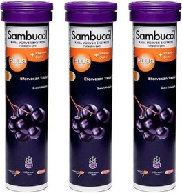 Resim Sambucol Plus Efervesan 15 Tablet 3 Adet 
