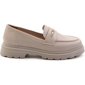 Resim Bej Kadın Loafer Ayakkabı K01997010709 Bej 