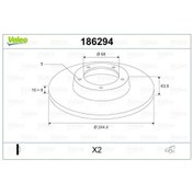 Resim VALEO 186294 4A0615601A 4B0615601 (WC138959) (Fiyat:2 Adet 