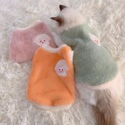 Resim Sevimli Sonbahar ve Kış Kedi Kış Giysileri, Sıcaklık için Kalınlaştırılmış Yelek, Yavru Köpekler, Yavru Kediler ve Küçük Evcil Hayvanlar için Düşmeye Karşı Tasarım 