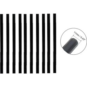 Resim Four Season 10 Adet Kalın Siyah 11.3X300 Mm Çubuk Sıcak Mum Silikon 