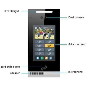 Resim Barfas Bg0121 Tuya Uygulama Entegreli Ekranlı Akıllı Diafon 