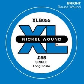 Resim D'addario XLB055 Tek Bas Gitar Teli (0.55) 