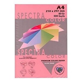 Resim Elitrulo A4 Renkli Fotokopi Kağıdı 80 gr 1 Paket 500 Yaprak - Fosforlu Pembe 