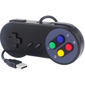Resim 1 Adet Siyah-2 Adet Usb Gamepad Retro Oyun Joystick Kablolu Denetleyici Pc İçin Nespi Retropie Oyun Kontrolü Ahududu Pi İçin 4 B 