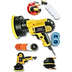 Resim Spech Power 6 Kademe Ayarlı Motor Korumalı Dikey Polisaj Halı Koltuk Yıkama Pasta Cila Makinesi 