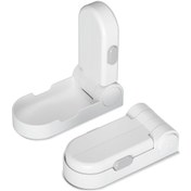 Resim Kapı Kolu Kilidi Yükseltilmiş , 3m Bantlı 2'li Paket Çocuk Kilidi, Yatak Odası, Banyo Ve Mutfak İçin Çocuk Kilidi 