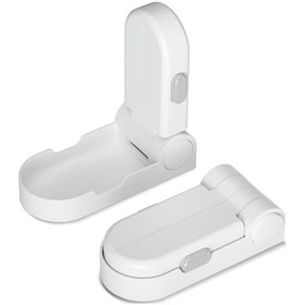 Resim Kapı Kolu Kilidi Yükseltilmiş , 3m Bantlı 2'li Paket Çocuk Kilidi, Yatak Odası, Banyo Ve Mutfak İçin Çocuk Kilidi 