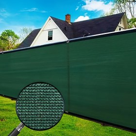 Resim 1 Adet Sağlam Yeşil Gizlilik Ekranı Çiti - Dayanıklı Plastik Rüzgarlık Ağ Örgü, Bahçe, Balkon, Arka Bahçe İçin - Elektriksiz Kullanım, Dış Mekan/Güvenlik Perdesi, Asılabilir Bahçe Geliştirme Malzemesi 
