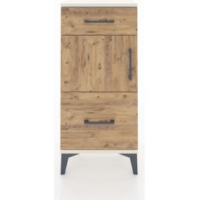 Resim Arges Komodin Tek Raflı 2 Çekmeceli Tek Kapaklı 44X30X96 Aytaşı-Çam 