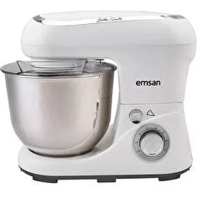 Resim Emsan Bella Gusto Beyaz Stand Mikser 1300W 5-5,9 lt Kapasiteli Paslanmaz Çelik Hazne 