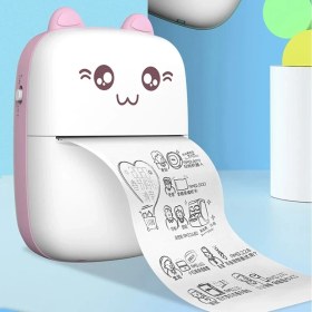 Resim MMctech Mini Fotoğraf Resim Yazıcı Kablosuz Etiket Yazıcı Baskı Makinesi Ios Android Uyumlu Termal Printer 