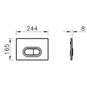 Resim VitrA Loop O 740-0585 Kumanda Paneli 