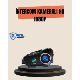 Resim Flamex Q28 Motosiklet Kask Bluetooth Kulaklık Full Hd 1080P Kamera 