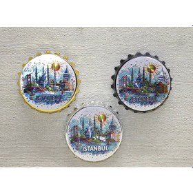 Resim İstanbul Temalı Metal Magnet Alk4341 