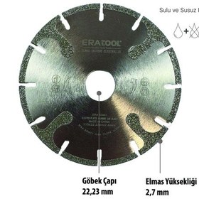 Resim Elmas Testere Elektrolize 230et Era50409 Eratool 