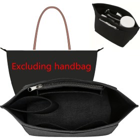 Resim Katlanabilir Seyahat Organizatör Çantası, Çoklu Cep ile - Kozmetikler, Cüzdanlar ve Aksesuarlar için Siyah Keçe Depolama Çantası, Fermuarlı Bölümler, Ona İdeal Hediye, Seyahat Gereksinimleri | Kompakt Organizatör | Fermuarlı Çanta, Seyahat Çantası, Araba Aksesuarı Kadınlar, Araba Aksesuarı Erkekler, Araba Depolama, Çanta Organizatörü, El Çantası Organizatörü, Kozmetik Kutusu 