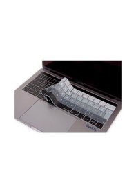 Resim Apple Uyumlu MacBook Pro Klavye Koruyucu Touchbarlı Uk-eu İngilizce Ombre A1706 A1989 A2159 A1707 A1990 Siyah Gri 