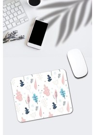 Resim Renkli Yaprak Baskılı Kaymaz Tabanlı Mouse Pad Mousepad 