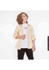 Resim Erkek Rodos Gömlek 8-14 Yaş 44339 Egml09028 Sarı 