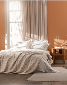 Resim Madame Coco Julien Çift Kişilik Yatak Örtüsü Seti - Pudra Pudra 