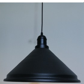 Resim Riolight Retro Siyah Içi Beyaz Tekli Metal Sarkıt Çap: 33Cm (538289274) 