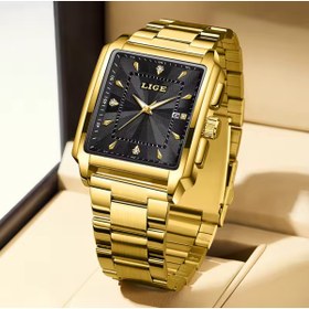 Resim Lige Erkek kol saati altin reng 