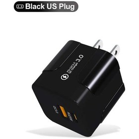 Resim İphone Uyumlu 16 Pro/android İçin Minik 20w Usb C Hızlı Şarj Cihazı, Çoklu Koruma Us Black 02 