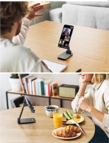 Resim Ugreen Katlanabilir Çok Açılı Yükseklik Ayarlı Telefon Standı Siy (529423473) 