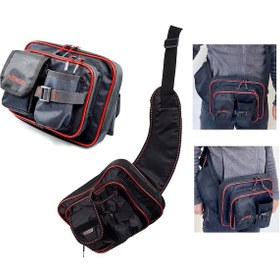 Resim Çok Gözlü Su Geçirmez Ayarlı Bel Ve Omuz Çantası Fonksiyonel 