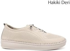 Resim GÖNDERİR Kadın Lastik Bağcıklı Hakiki Deri Comfort Ayakkabı DDZA81301812 