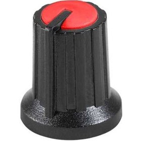 Resim Potansiyometre Düğmesi (Kırmızı Başlı) Siyah 