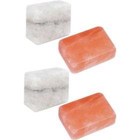 Resim 2 Adet Pembe Himalaya Sabunu + 2 Adet Beyaz Çankırı Kaya Tuzu Sabunu 