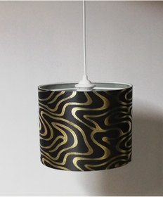 Resim TEKAY AYDINLATMA Siyah gold yatak odası avizesi 