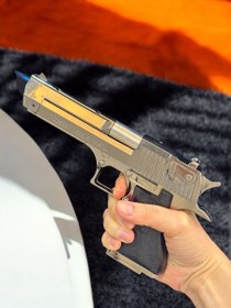 Resim Deagle Model Gazlı Tabanca Çakmak 1454 - Füme 