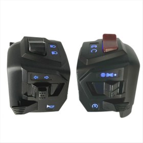 Resim Gcp Like Motosiklet Evrensel 22MM Gidon Anahtarı Assy 12V LED Gece Işığı Pulsar NS200 Modifiye Gidon Anahtarı (Yurt Dışından) 